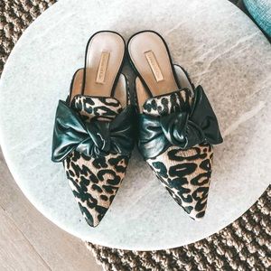 Louise et cie leopard bow slide